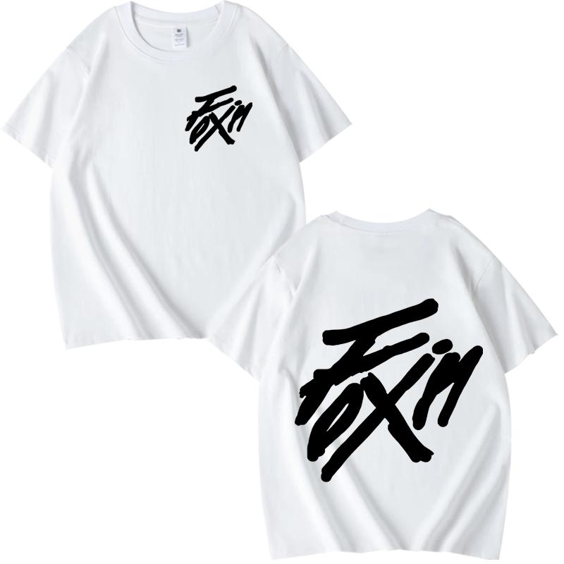 Kpop ATEEZ _FlX ON_ Merch Zipper T Shirt men women Oversized 100_ Cotton Hot sale short sleeve Summer top Unisex plus size tops