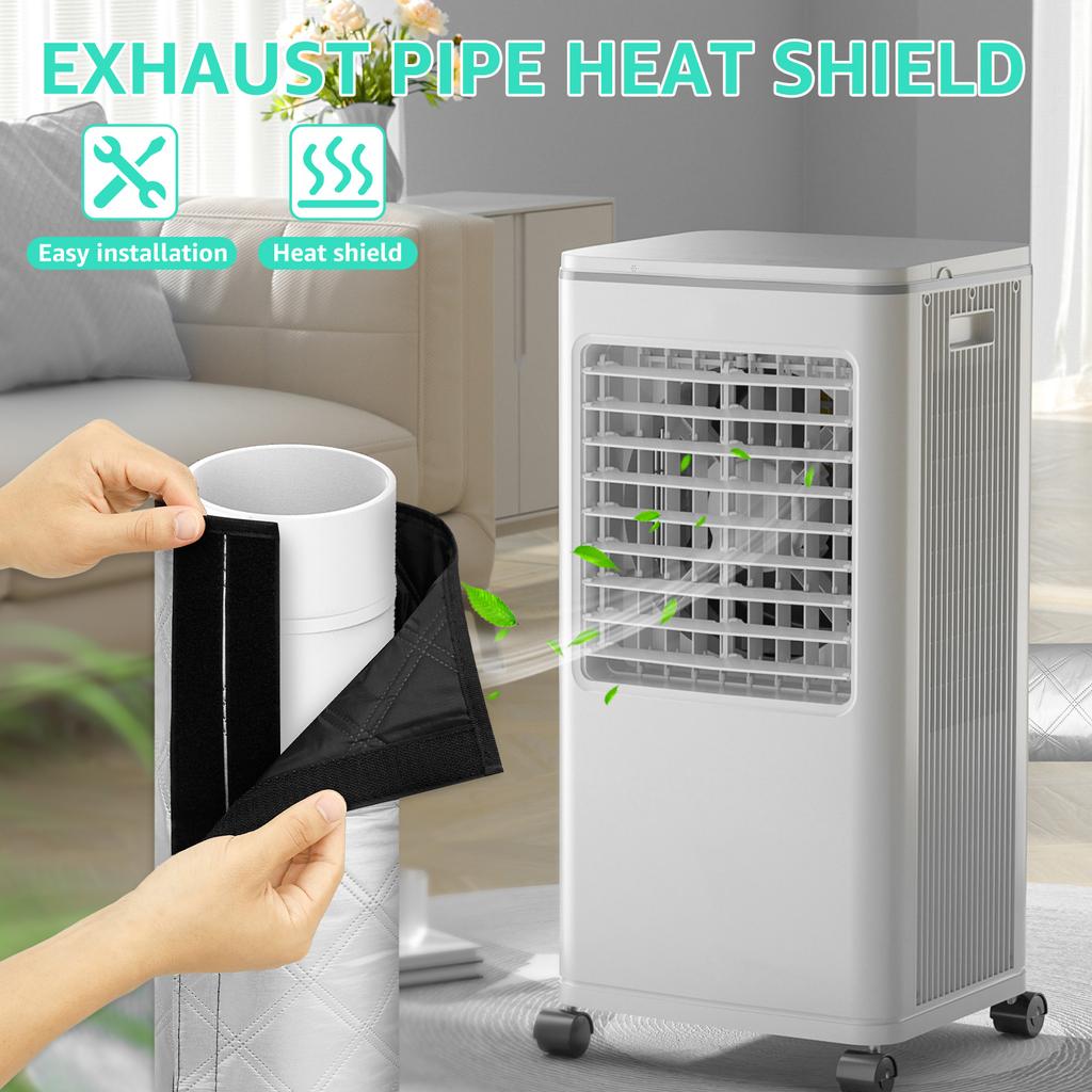 3 Layer Air Conditioner Hose Cover LightweightAC Insulated Hose Cover Wrap Portable Air Conditioner Hoses Sleeve for 5.9" Diame