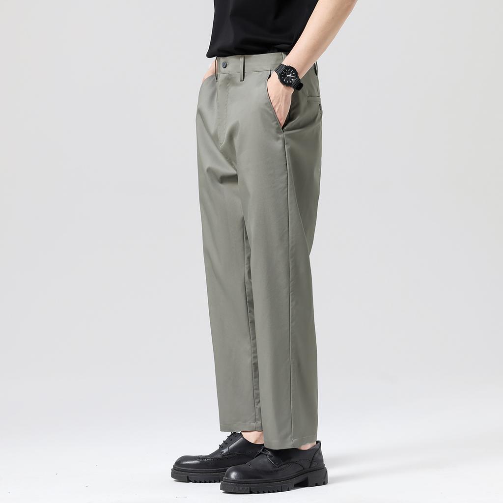 Light business versatile thin tapered men's casual pants made of Lyocell Tencel cotton