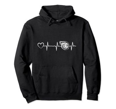 Auto Turbo Herzschlag Herz Auto Herzschlag Beschleunigender Renn-Hoodie -