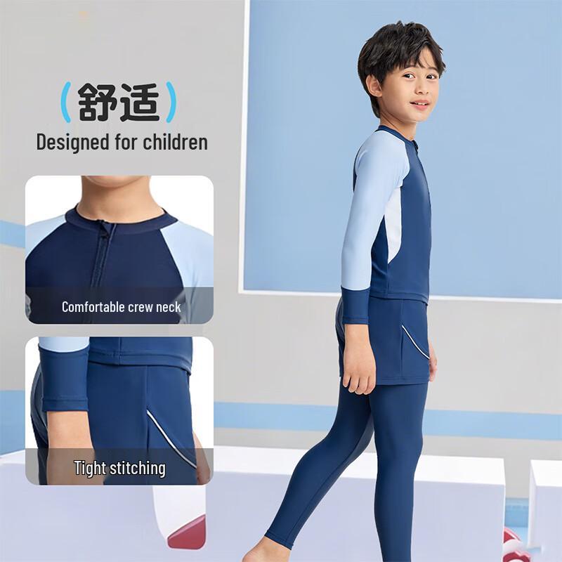 Jeep Boys' Long-Sleeve Two-Piece Rash Guard Swimsuit