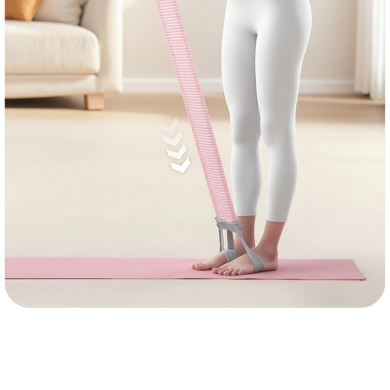1pc New Multi-Functional Fabric Foot Pedal Resistance Band, Yoga Assistance Pull Rope, Sit-Up Training Leg Stretching Band