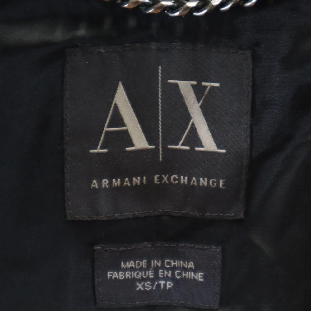 ARMANI EXCHANGE Overall handle Double riders jacket XS Black series Women Used