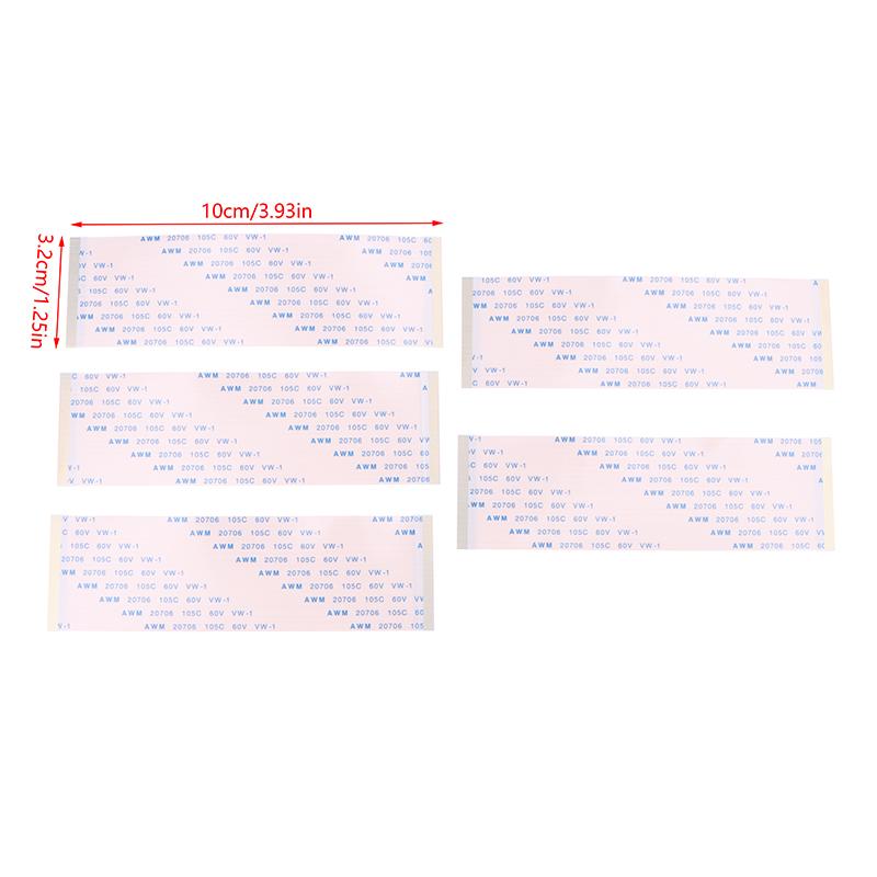 5Pcs Gold-Plated FFC Flat Flexible Cable AWM 20706 105C 60V VW-1 0.5MM Pitch 50/55/60/64/68/80 Pin