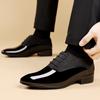 Fashion Men's Dress Shoes Pointed Toe Oxfords Luxury Office Plus Size  Leather Shoes Lace-up Male Wedding Shoe Soft Sole Business Shoes