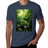 Rainforest In Warm Glow Tshirt Basic Plain Short Sleeve Crew Neck Tee Tshirt