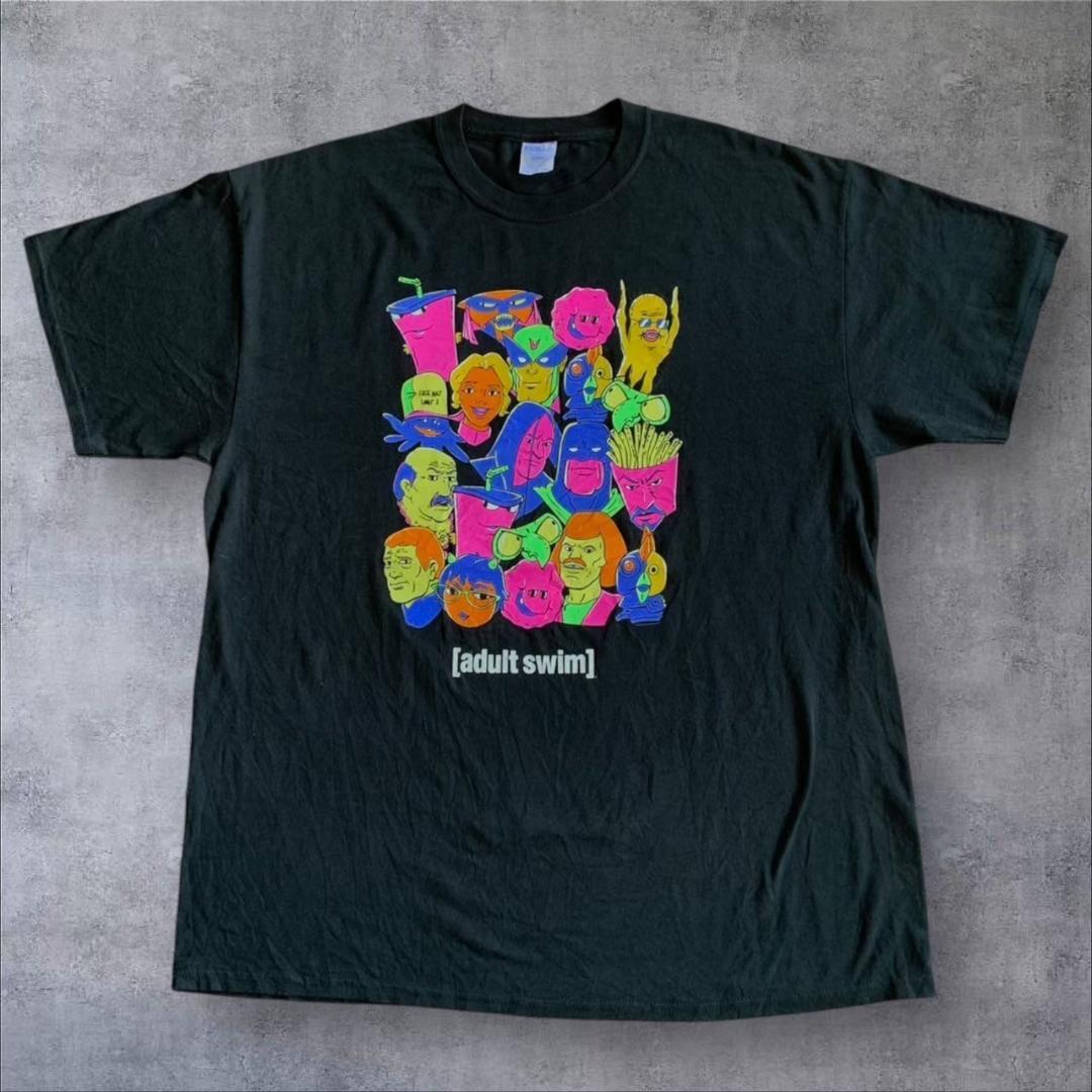 

[USED] Vintage 2000s Adult Swim T-shirt, Foreign Anime, Corporate Tee, Docpe