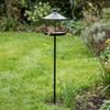 Large Capacity Standing Bird Feeder Iron Art Bird Feeder Tray Easy Clean Bird Water Drinker  Garden