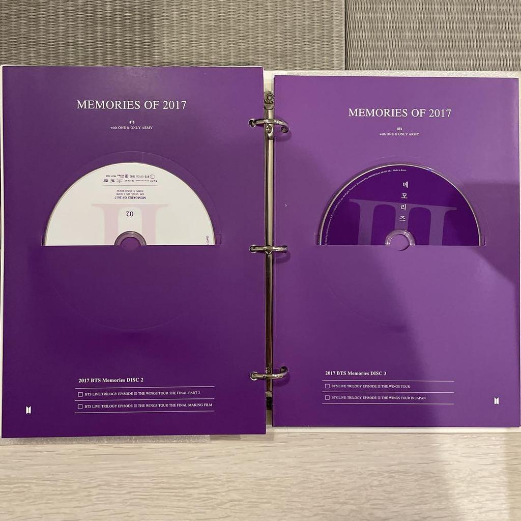[USED] BTS 2017 MEMORIES DVD JIN with Trading Card