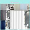 Modern Minimalist Polyester Waterproof Shower Curtain Set For Bathroom Decor