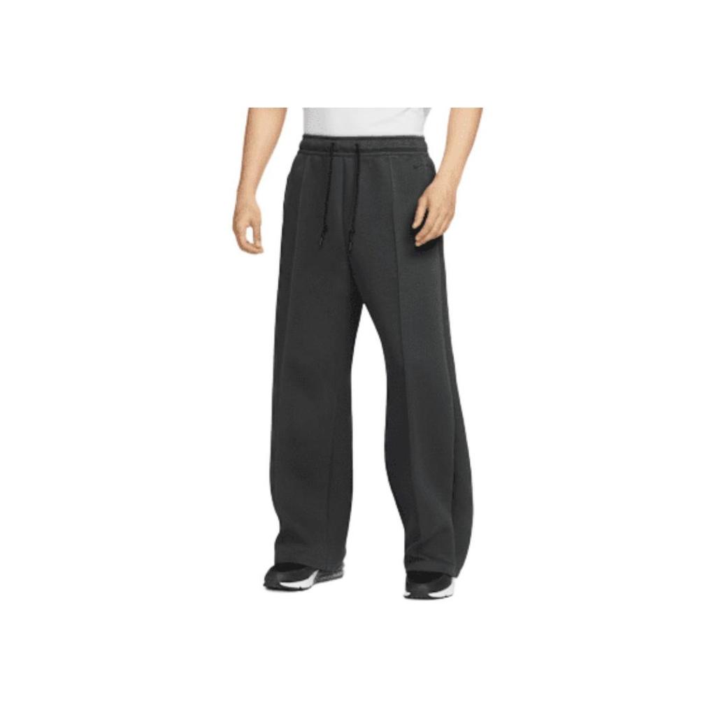 Nike Moda Tecnologica Comodi Versatili Pantaloni Sportivi Lavorati a Maglia a Gamba Larga Uomo pantaloni Nero Carbone HJ0696-060