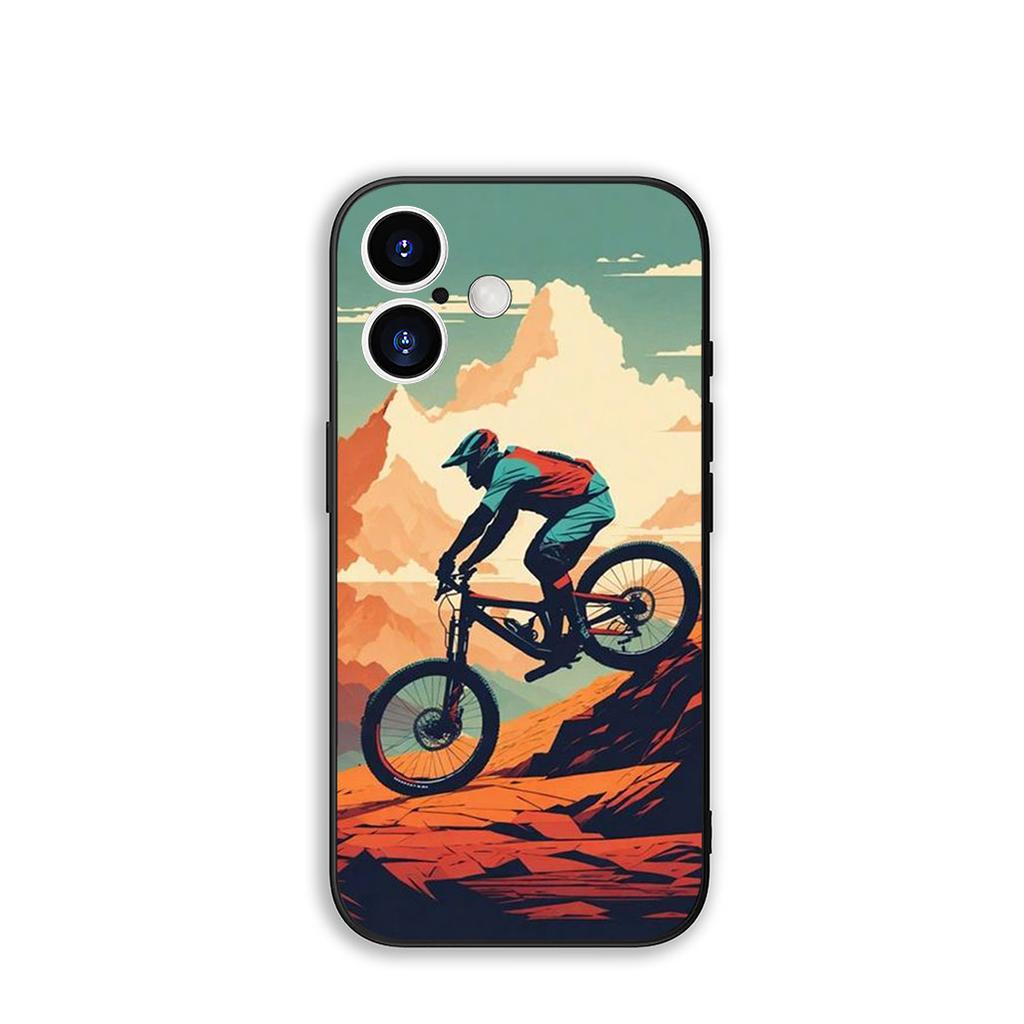 for Samsung Galaxy A55 A56 A25 A36 A54 S8 S9 S21 S20 FE A53 A13 A12 A14 A33 A70 A71 A51 A21S Case Mountain Bike Cycling art