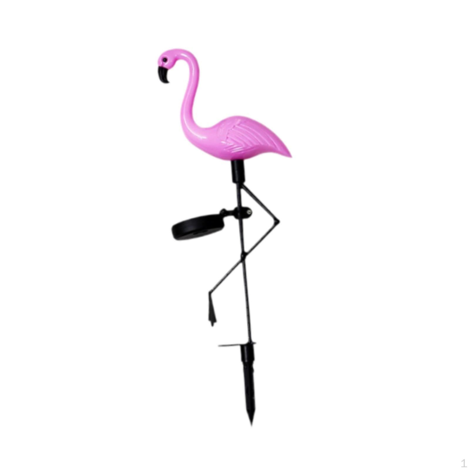 Solar Flamingo Light Outdoor Decor Powered Waterproof Garden Light,Flamingo Stake