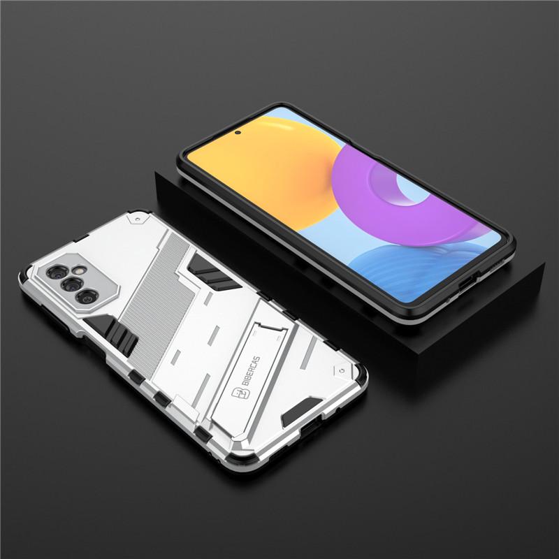 

Чехол Armor Magnetic для Samsung Galaxy M52, противоударный защитный чехол-подставка для телефона Samsung M52 M 52 SM-M526B, задняя крышка For Galaxy M52 белый