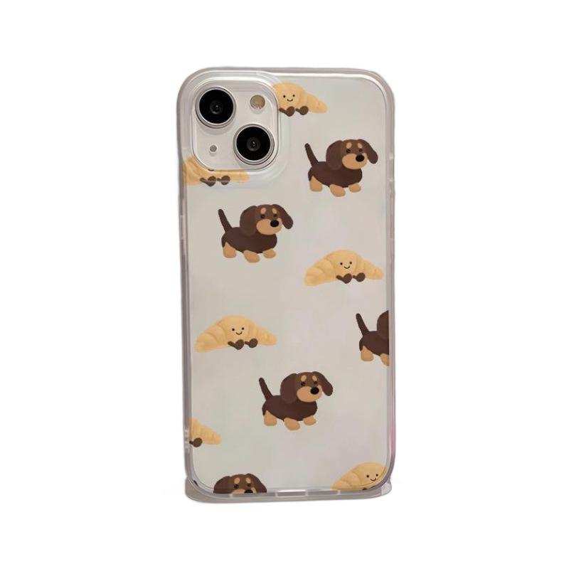 Yellow Dog Frosted Dumpling iPhone 15 Case, New Skin-Friendly XS Max 11/12/14 Pro Max, Hot Selling