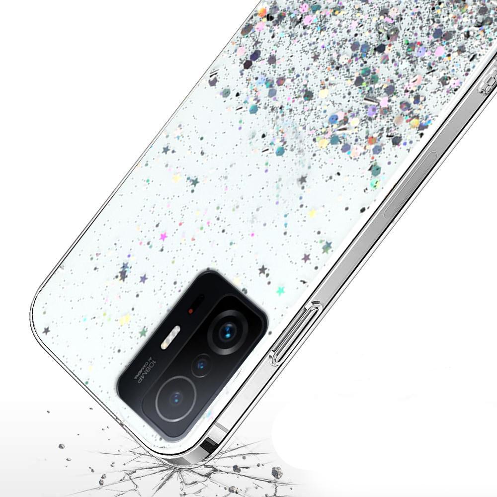 Case for Xiaomi 11T / 11T Pro, Glittery, transparent