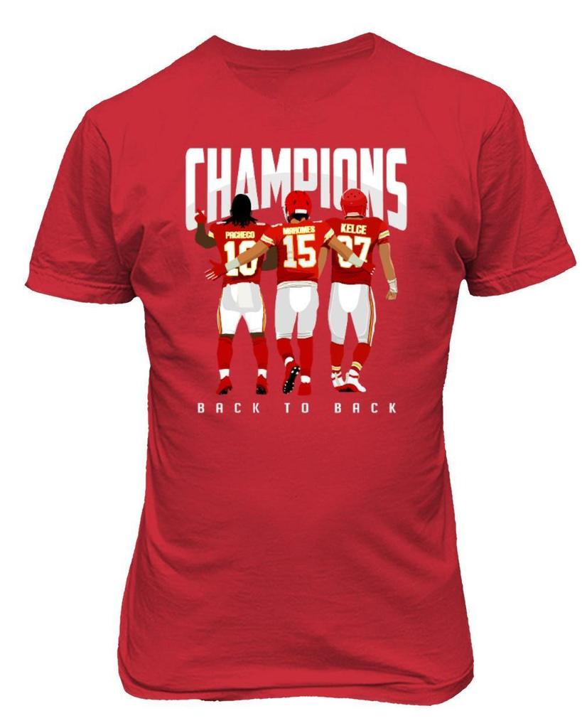 Kansas Back To Back Champions Mahomes Kelce Pacheco Unisex T-shirt