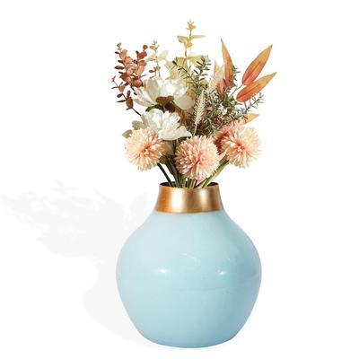Unbreakable Metallic Flower Vase for Home Decor | Aesthetic Flower Vase Gift for Wedding, Housewarming, Parties, Gatherings