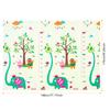 80x72in Baby Play Mat Extra Large Crawling Mat with Cartoon Animal Pattern Thick Foam Play Mat Reversible Portable Baby Floor Mat