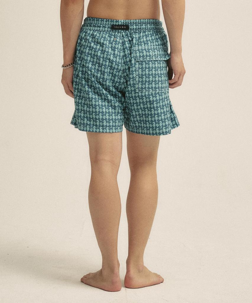 Billalei Seahorse Archive Men'S Swim Shorts - Dark Turquoise