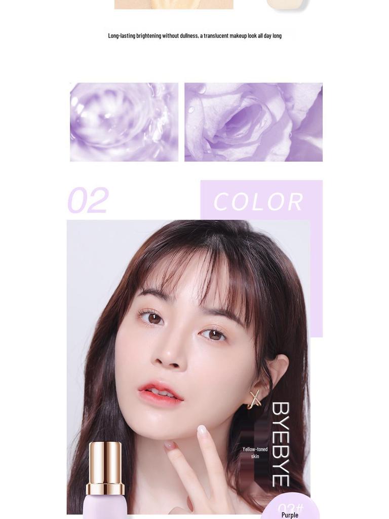 NOVO Silky Hydrating CC Primer for Dry Skin – Creamy Makeup Base for Oil Control & Brightening.