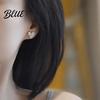 Faux Pearl Ear Studs Rhinestone Heart Artificial Diamonds Love Stud