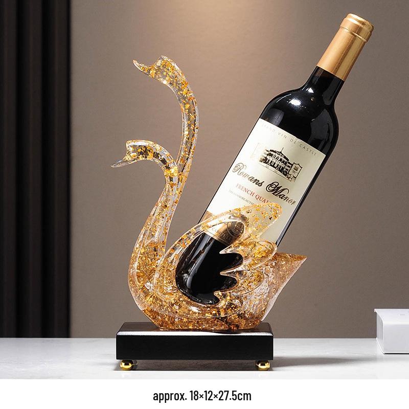 Modernes Hirsch Weinregal Ornament: Kreativer Flaschenhalter im leichten Luxus für Wohnzimmerdekoration
