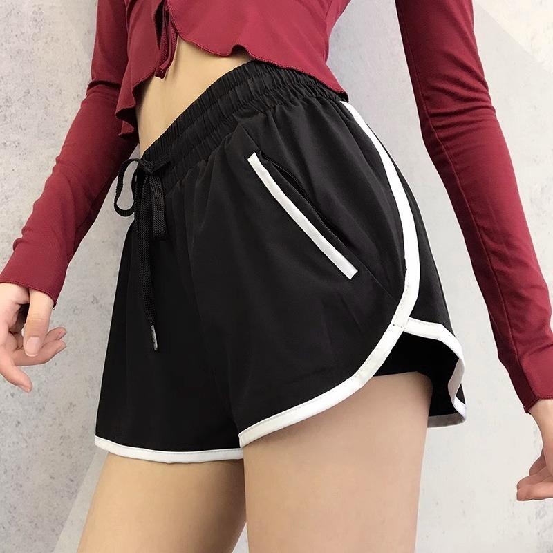 Summer Thin Professional Training Pilates Yoga Fitness Pants Anti-wear Breathable Quick Dry Loose Sports Shorts for Women
