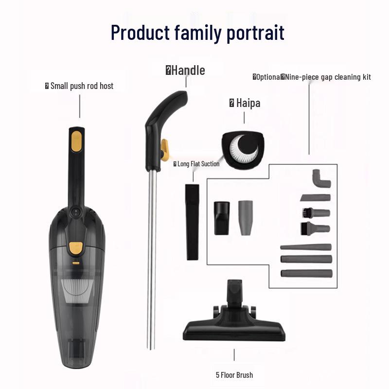 4-Meter Cord Household Handheld Vacuum Cleaner, Multi-functional & Portable, 600W