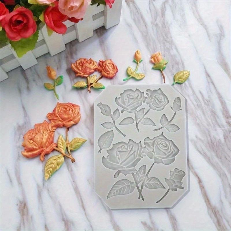 3D Butterfly Bird and Rose Flower Silicone Mold Versatile Baking and Craft Tool for Chocolate Creative Floral Dessert Decorator