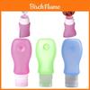 Silicone Travel Bottles Set With Flip Cap For Shampoo And Lotion Storage