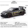 1:32 Nissan GTR R35 Modello di Auto da Corsa Simulazione Scala Macchinina Giocattolo per Bambini Lega di Alta Qualità Die Cast Macchinina Giocattolo Suono e Luce Regalo Auto per Ragazzo