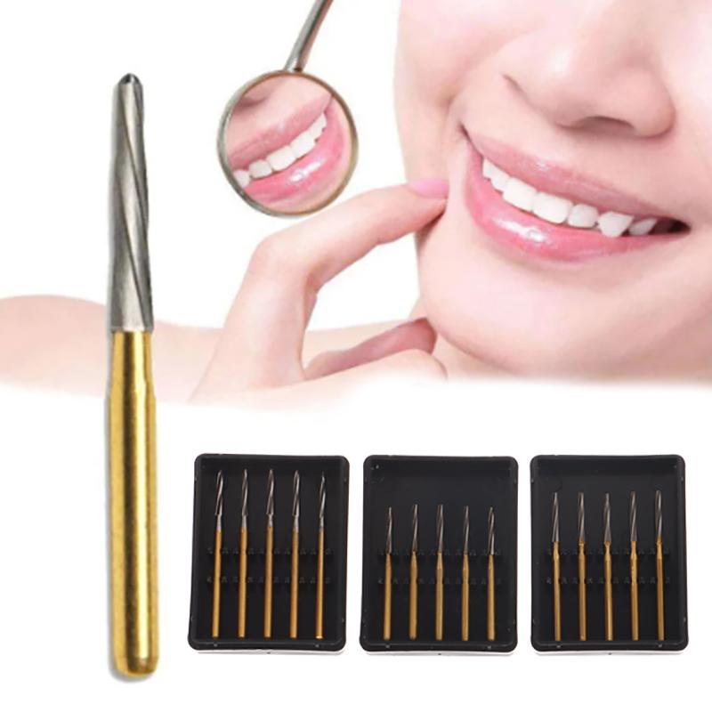 5Pcs Dental Carbide Burs Surgical Endodontic Tungsten Bone Cutters Drill Bit Endo-Z Fg 25Mm For High Speed Handpiece