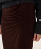 Grida J Wool Shirred Jersey Pencil Skirt _ Brown