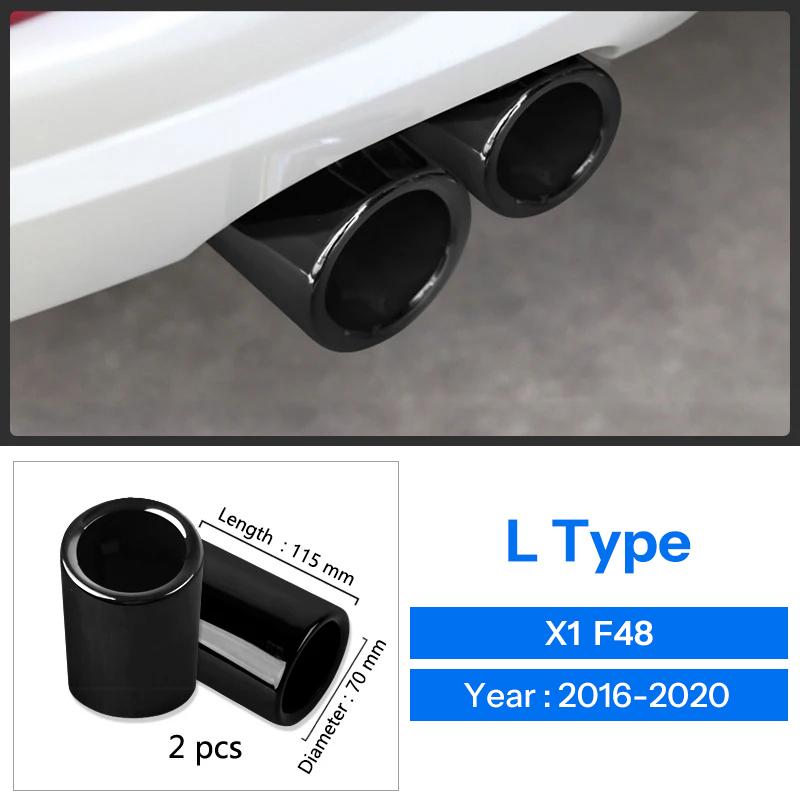 For BMW 1 2 3 4 5 Series X1 3GT F20 F22 F30 F32 F34 F36 F10 F48 Car-Styling Rear Exhaust Pipe Cover Trim Frame Auto Accessories