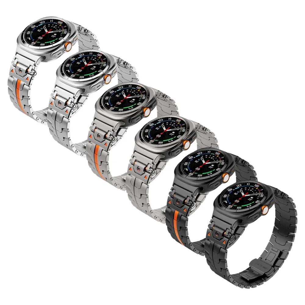 Stainless Steel Strap for Samsung Galaxy Watch Ultra 47mm Loop Band Bracelet for Galaxy Watch Ultra 47MM No Gaps Link Wristband