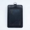 Two-sided Badge Cover PU Leather ID Sleeve Badge Holder Card Case Card Clips