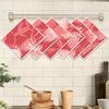 Cleaning Cloth Reusable Kitchen Dish Towels Eco-friendly Microfiber Red Strawberry Print Dishcloths Lint Free Washable Duster Rags Tea Towels 9*7inch