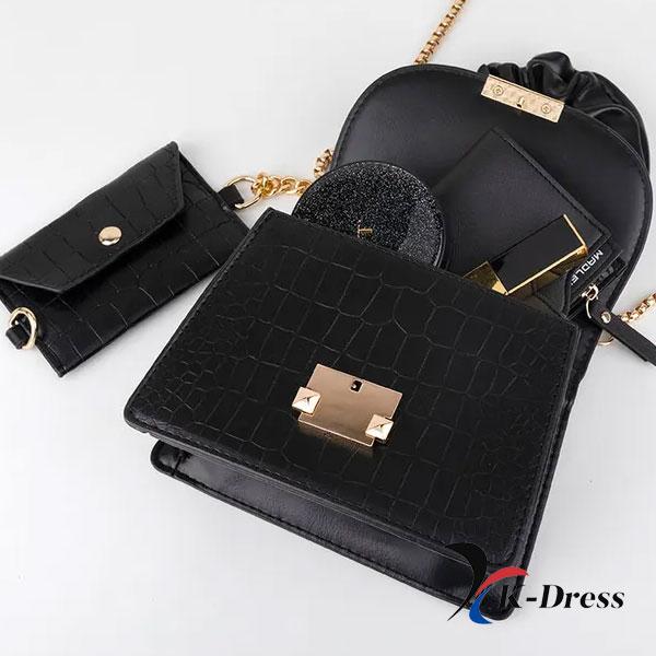 2 Combo Shirring Strap Mini Square Tote Bag (2 Colors)