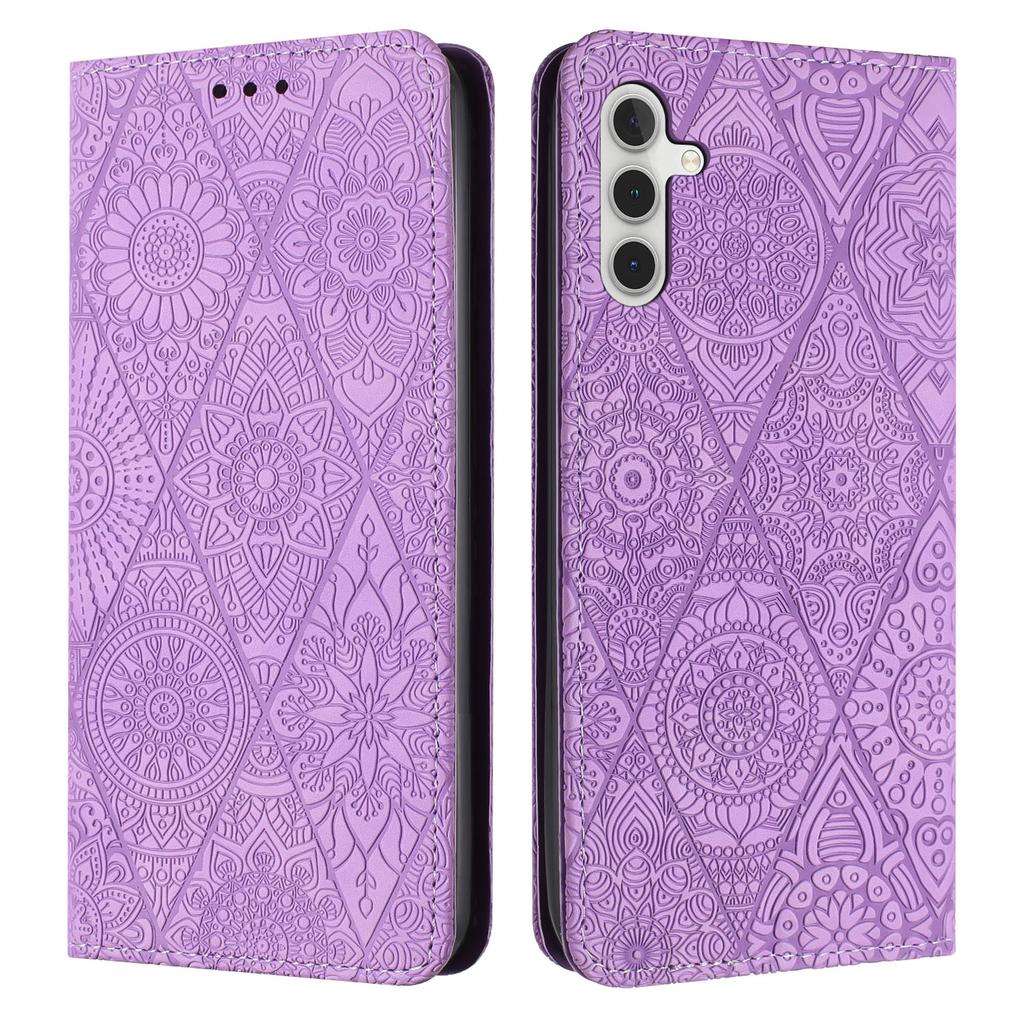 For Samsung Galaxy S26/S26 Pro Case Imprinted Flower Wallet Stand Leather Phone Cover