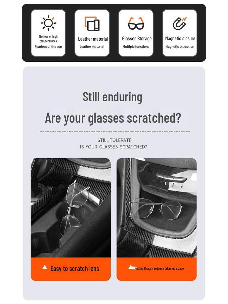 Magnetic Sunglasses Clip & Storage for Alphard, Vellfire, and Crown Visors