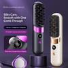Convenient Cordless Hair Straightener Brush with LCD for Home or Travel Styling Anytime Anywhere