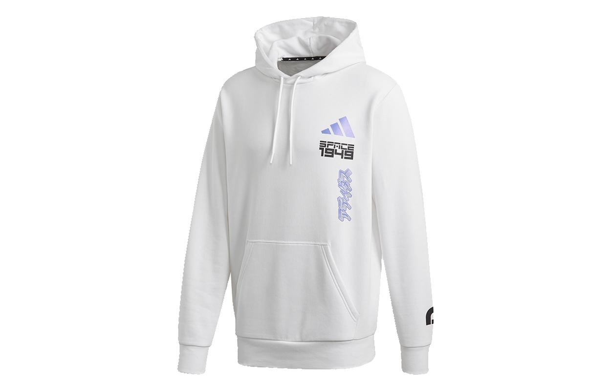 Adidas Sweatshirts Men s White Hooded Moderate Regular GI6397 M