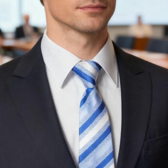 Men Tie with Zipper Design Multiple Patterns Colors Adjustable Length Tie Business Weddings Parties Formal Tie