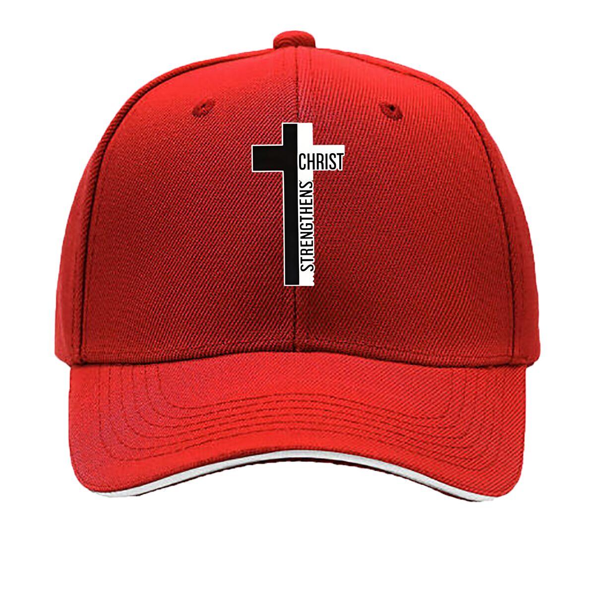 Unisexs Stylish Adjustable Baseball Cap with Cross  Letter Print  Breathable  for Outdoor Activitie Sandwich Baseball Cap One Size
