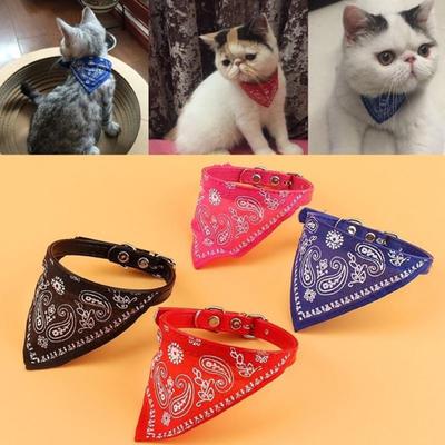 Evcil Kediler Küçük Köpek Tasması Ayarlanabilir Eşarp Üçgen Boyun Fuları Bandana Havlu
