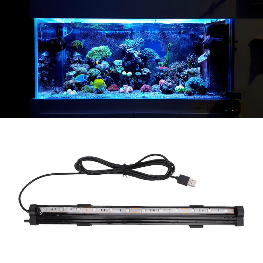 Aquarium LED Light Bubble Wall USB Multi Color Changing Submersible Fish Light For Aquarium Decor