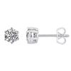 Classic Moissanite Stud Earrings, Women's S925 Sterling Silver, Simple Six-Prong Setting, High-End Cartilage Style.
