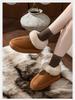 Women's Thick-Soled Winter Cotton Snow Boots & Slippers - Warm, Velvet, Closed-Toe for Outdoor & Home Wear