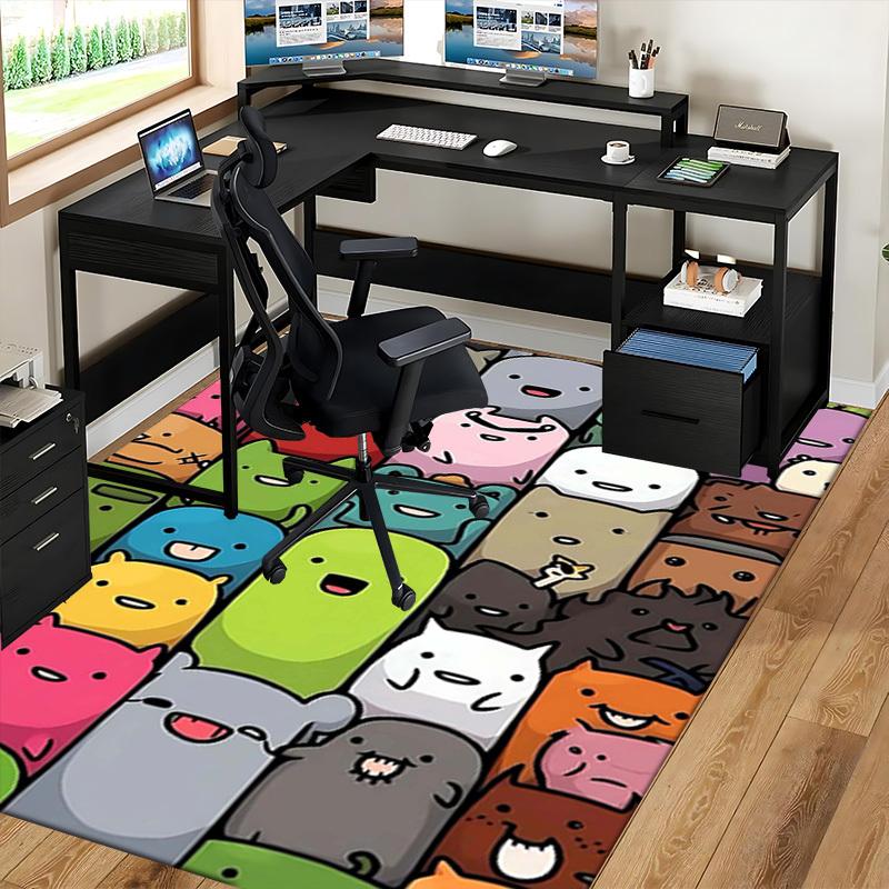 1pc Office Chair Mat - Adventure Time Characters, Non-Slip Carpet for Desk, Festive Gift, Suitable for Home Decor, Living Room, Bedroom, Game Room.P08